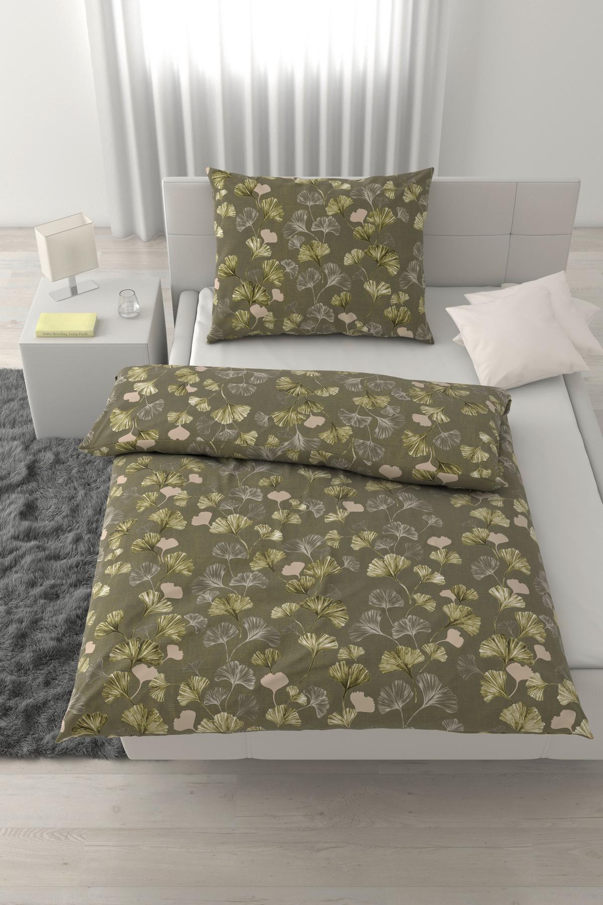 Posteljnina Yuki - zelena, Moderno, tekstil (140/200cm) - Mömax