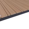 TUINTAFEL RUBY - Teakkleuren/Donkergrijs, Modern, Kunststof/Metaal (210/75/100cm) - Bessagi Garden