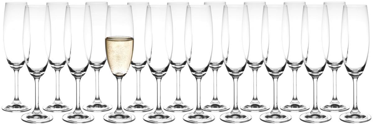 KOMPLET SZKŁA STOŁOWEGO 107 027 012 - przejrzysty, Konventionell, szkło (0,22l) - Novel