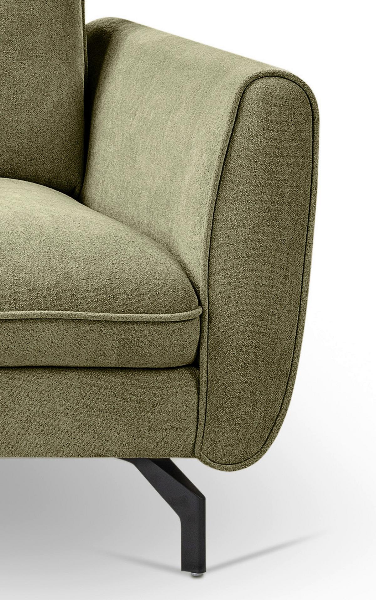 Ecksofa Toronto Grün - Schwarz/Grün, Basics, Holz/Textil (165/259cm) - MID.YOU