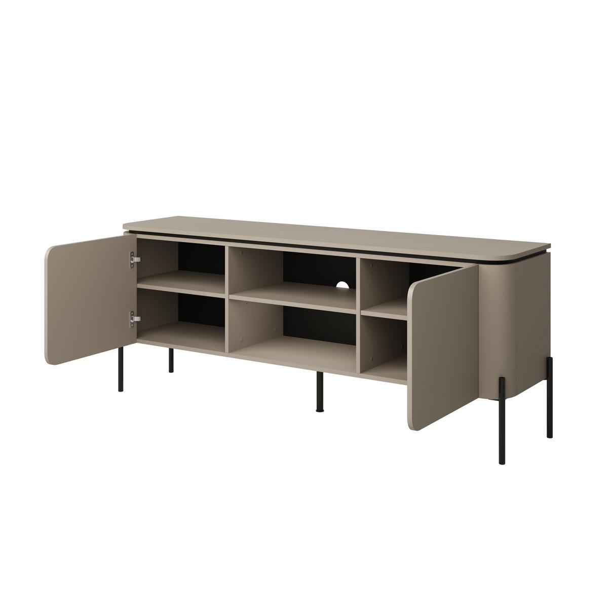 Tv Elem Bello - bézs, Modern, faalapú anyag (163/65/40cm)
