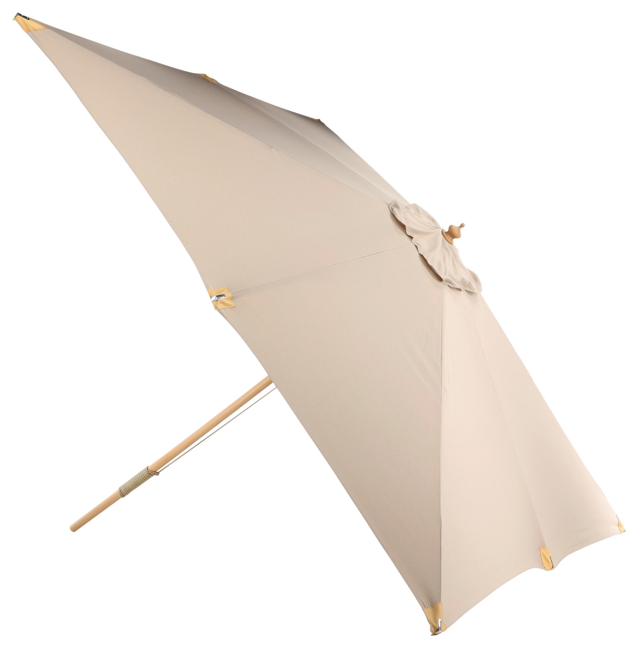 Sonnenschirm Naxos Hellbraun B: ca. 300 cm - Hellbraun, KONVENTIONELL (300/262/300cm) - Gardenson
