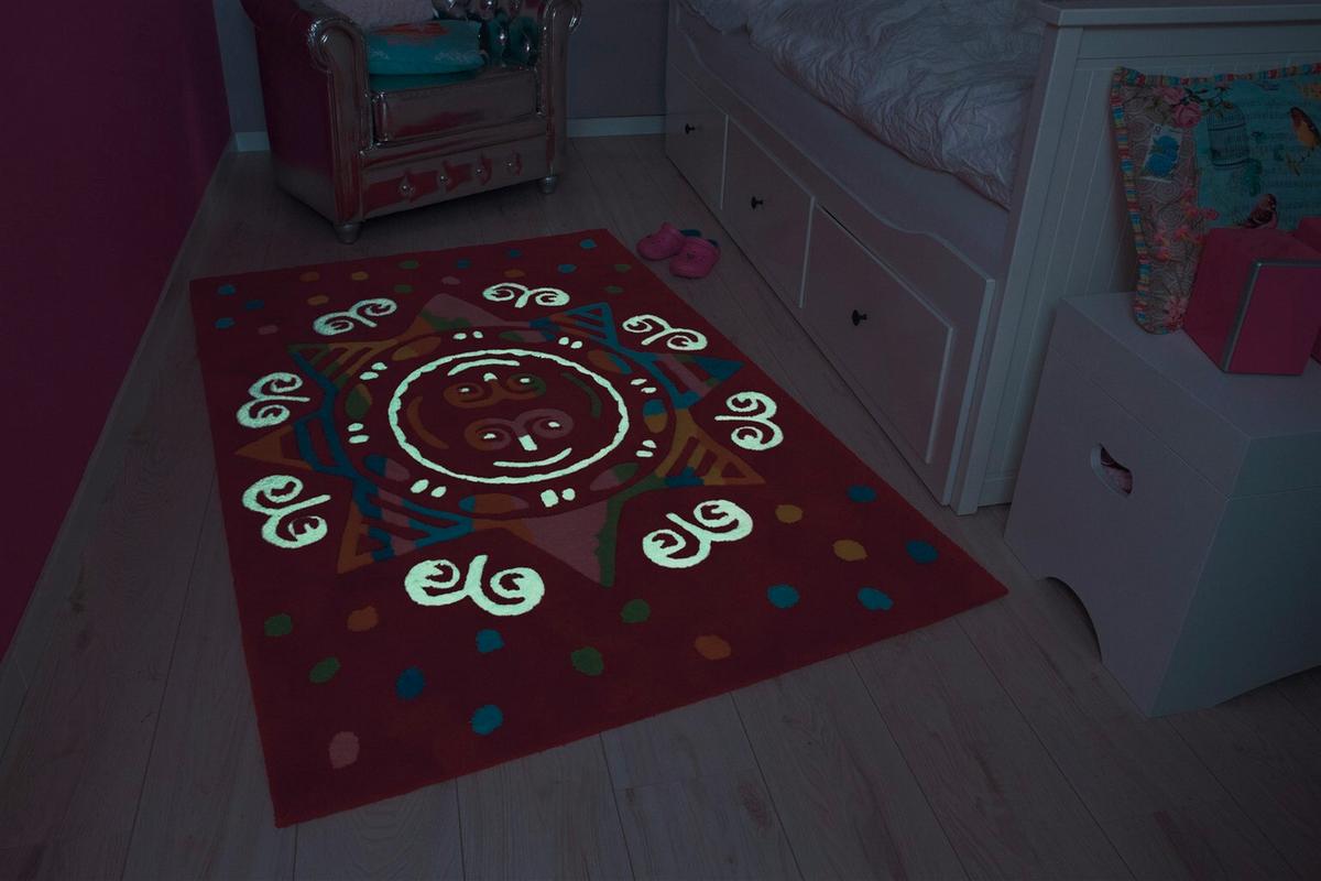 WEBTEPPICH SPIRIT GLOWY 3145 R M 110X160 - Rot, Basics, Textil (110/160cm) - Kayoom