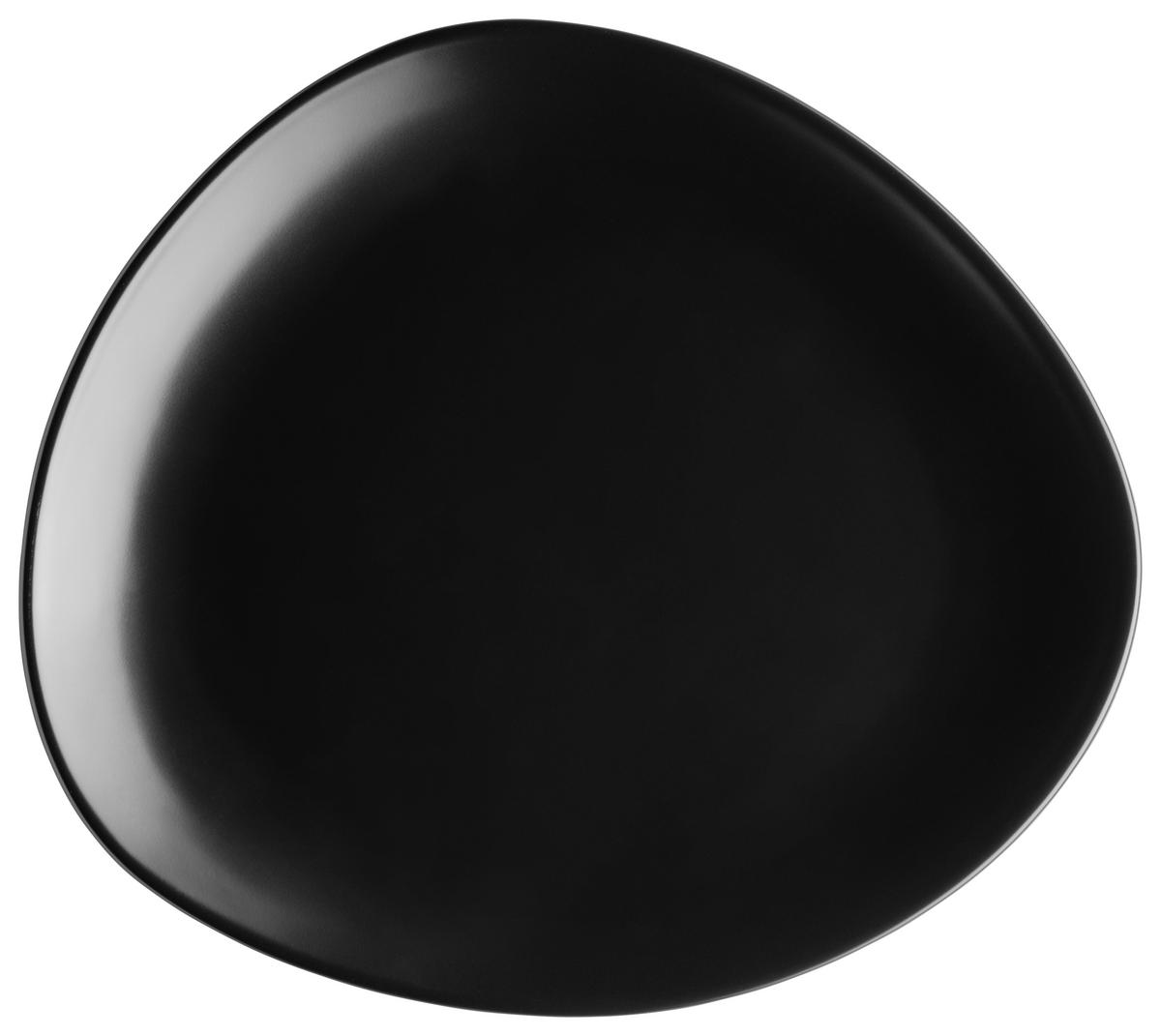 Teller Glendale, 6-teilig - Schwarz/Weiß, Basics, Keramik - Mäser