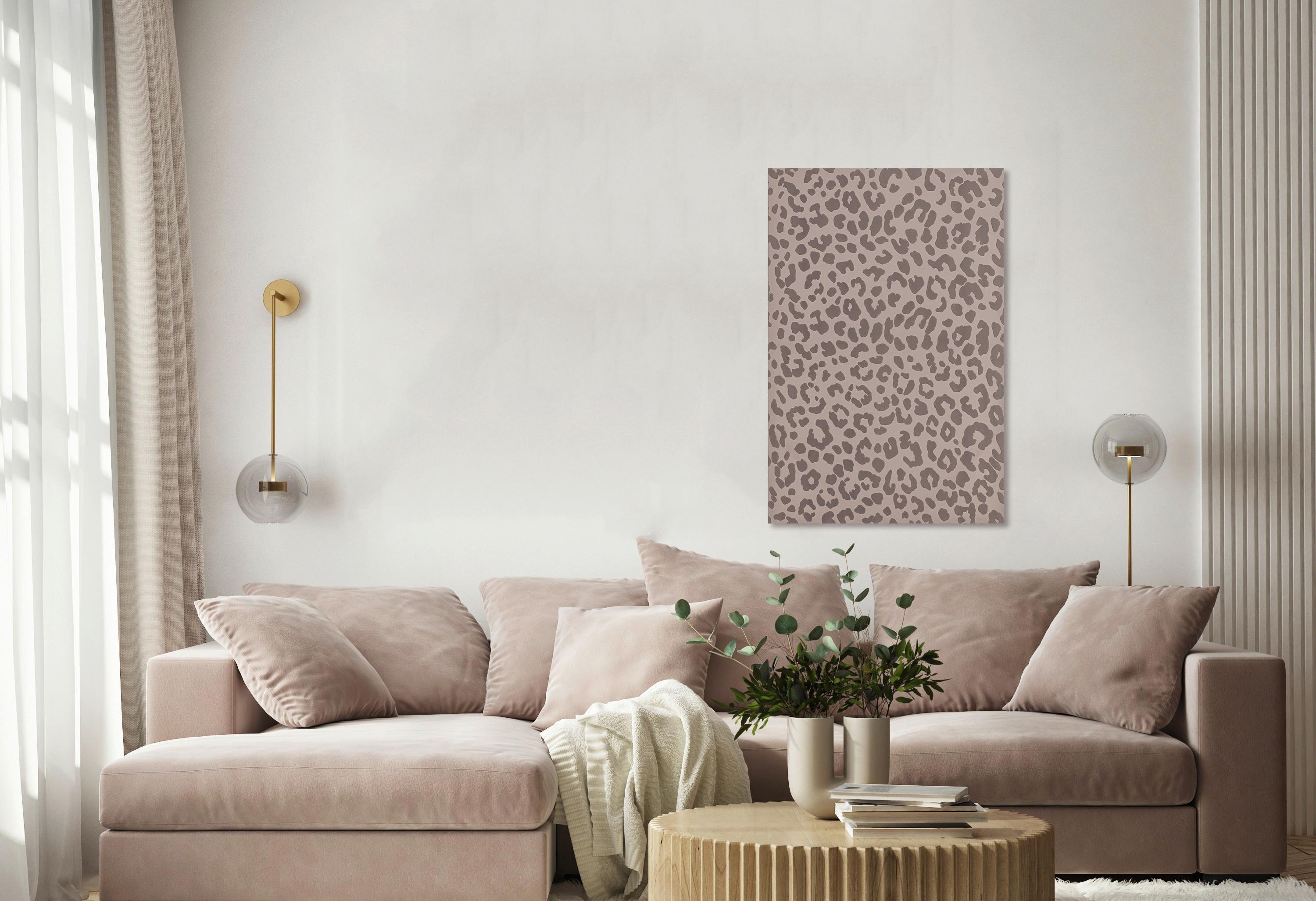 CANVASTAVLA LEO - mocca, trämaterial/textil (60/90/2,8cm) - Mömax