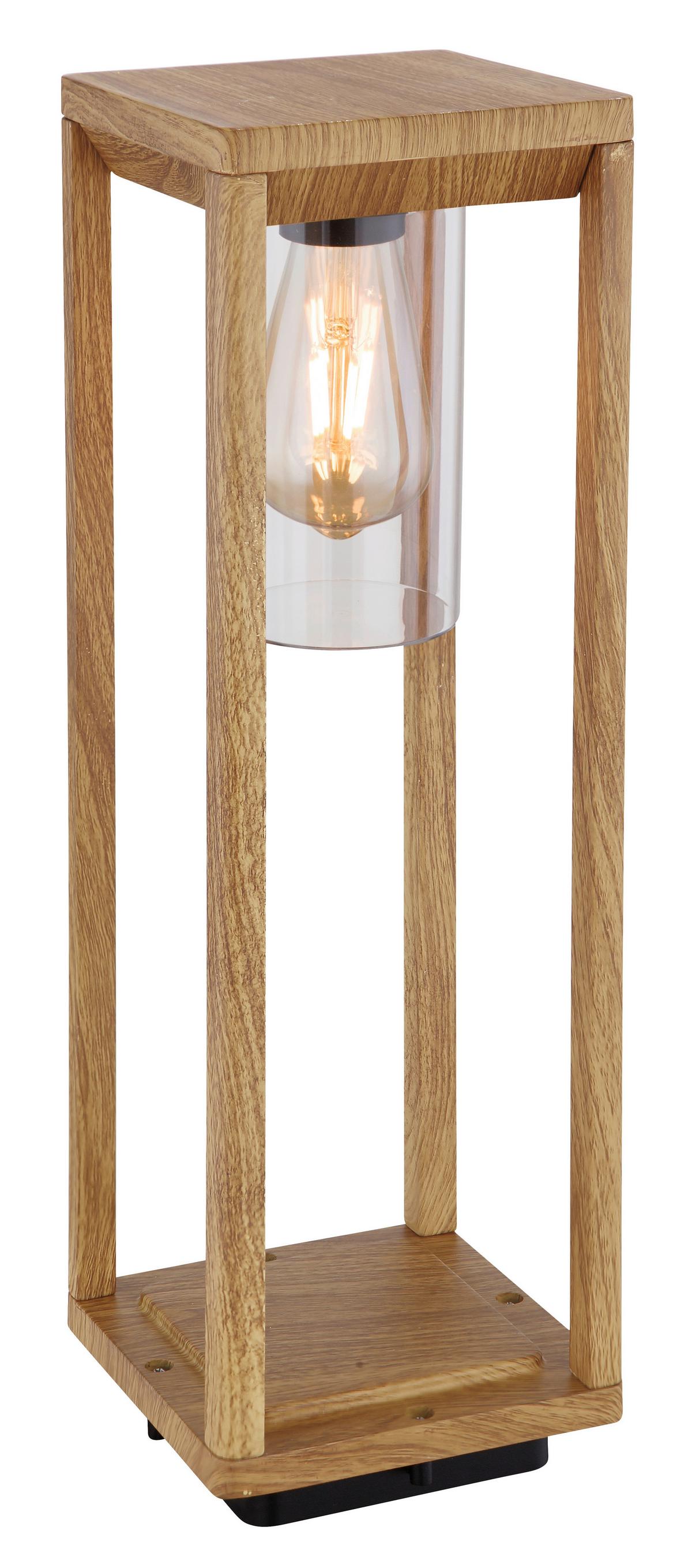 AUSSENLEUCHTE CANDELA - Klar/Naturfarben, Basics, Kunststoff/Metall (15/15/50cm) - Globo