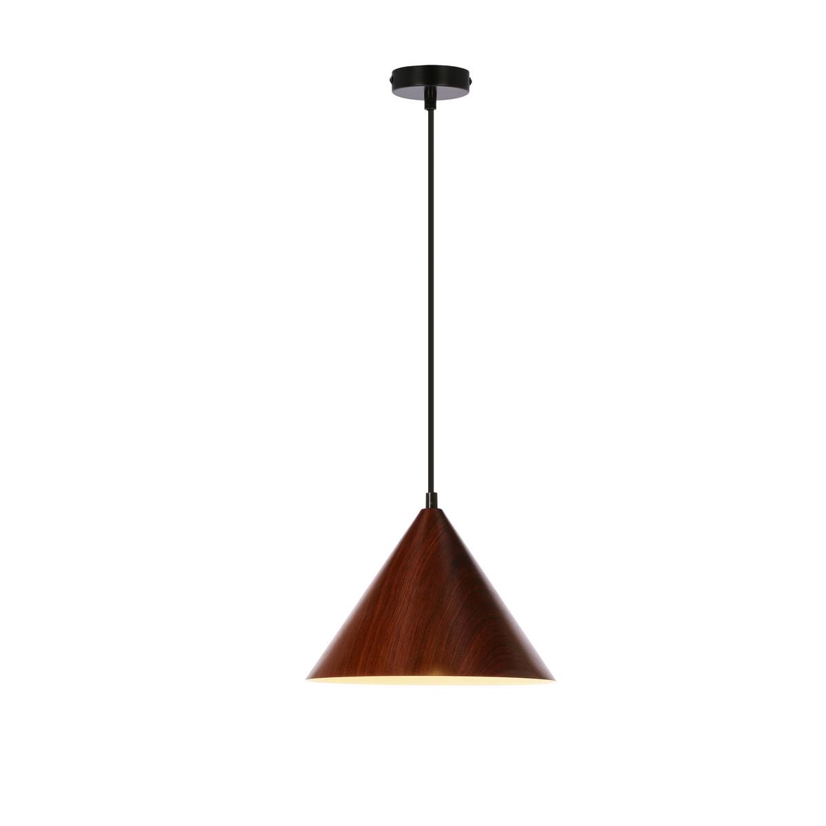 Viseća Svjetiljka Dunca - boje oraha/crna, Design, metal (25/25/110cm)