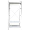 KLÄDSTÄLLNING ROBERTO -EXKLUSIV- - vit, Klassisk, metall/trämaterial (80/190/44cm) - Mömax