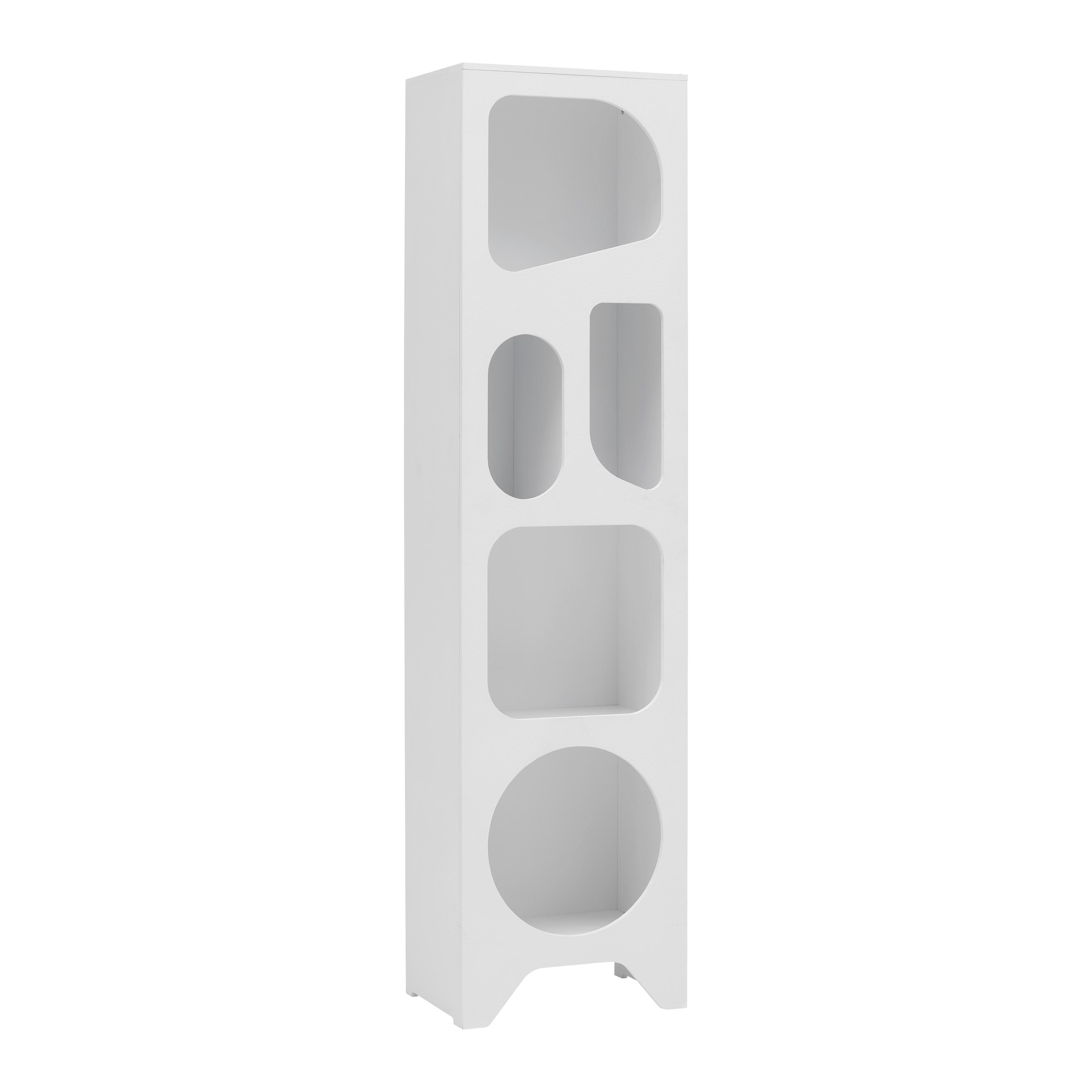Regal Setto Weiß - Weiß, ROMANTIK / LANDHAUS, Holzwerkstoff (45/175/31cm) - Premium Living