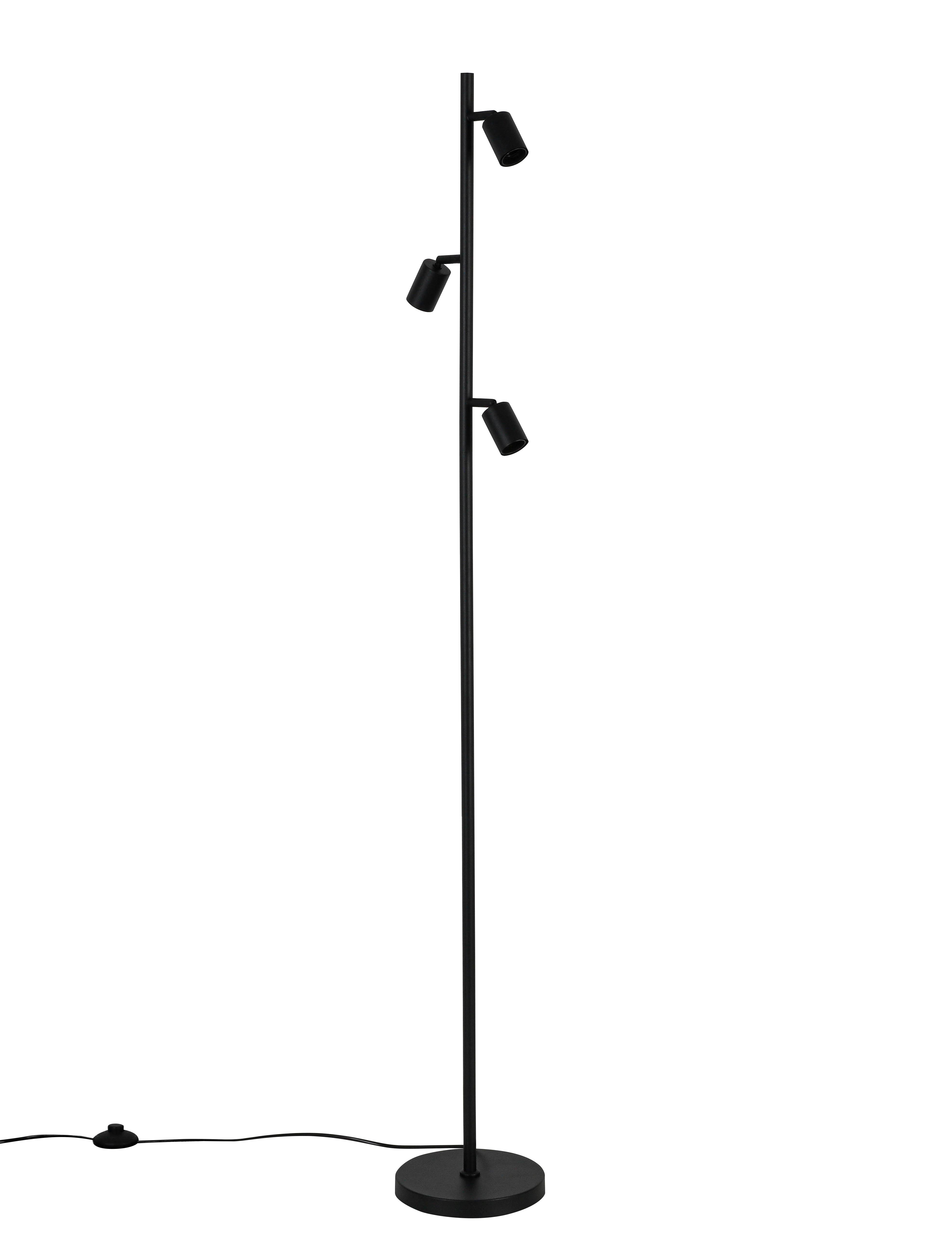 GOLVLAMPA STEFAN - svart, Basics, metall/plast (22cm) - Mömax