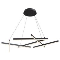 Pendelleuchte Line Schwarz max. 79 Watt - Schwarz, Trend, Metall (66/120/101cm) - MAYTONI