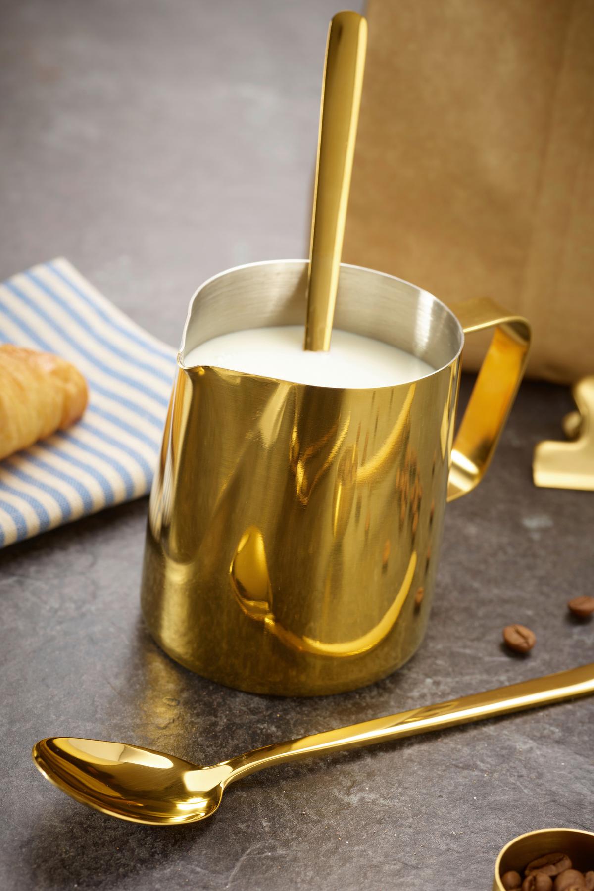 Kaffeeset Cosme in Goldfarben, 23-teilig - Goldfarben, Basics, Metall - Echtwerk