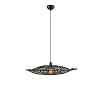 Hängeleuchte Kumo max. 40 Watt - Schwarz, Basics, Naturmaterialien/Metall (75/71/15cm) - Markslöjd