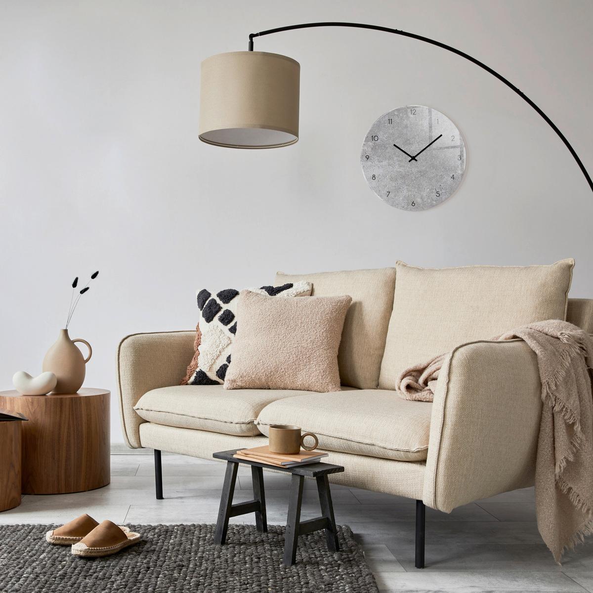 Wanduhr Grau Ø ca. 30cm - Grau, Basics, Glas/Kunststoff (30cm)