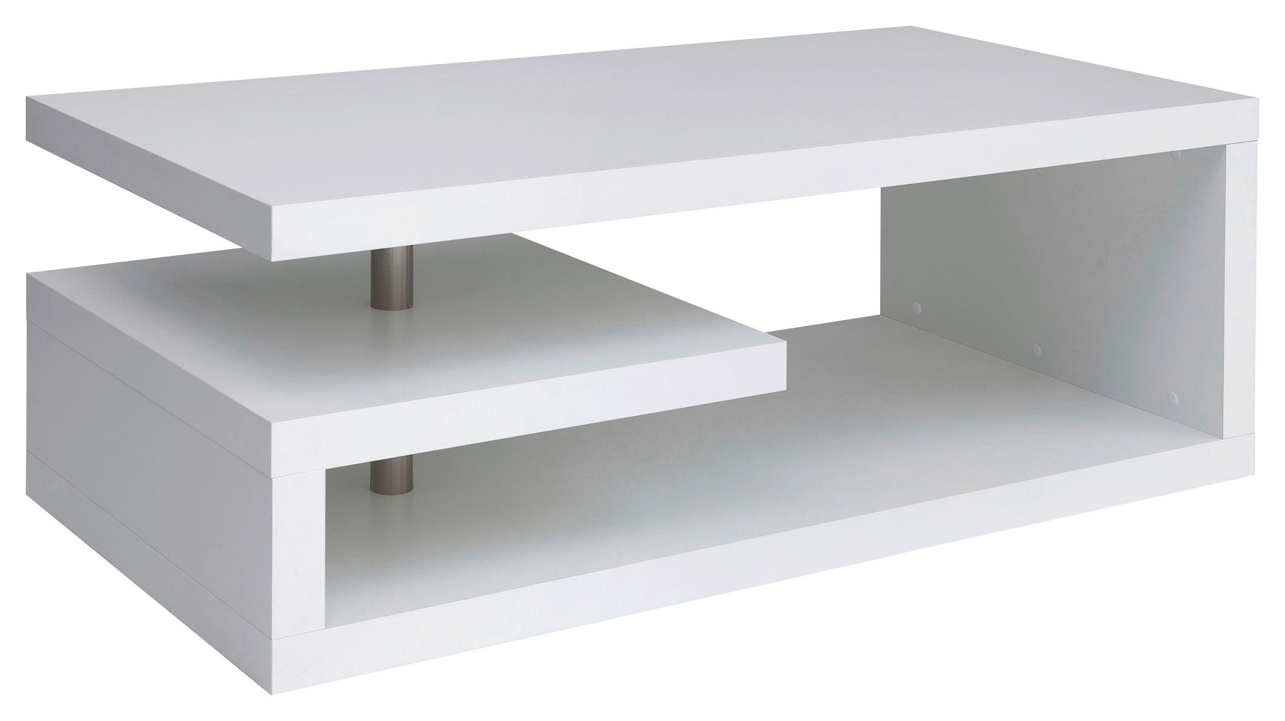 STOLIK KAWOWY GLIMP - biały, Design, materiał drewnopochodny (120/60/45cm)