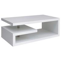 STOLIK KAWOWY GLIMP - biały, Design, materiał drewnopochodny (120/60/45cm)