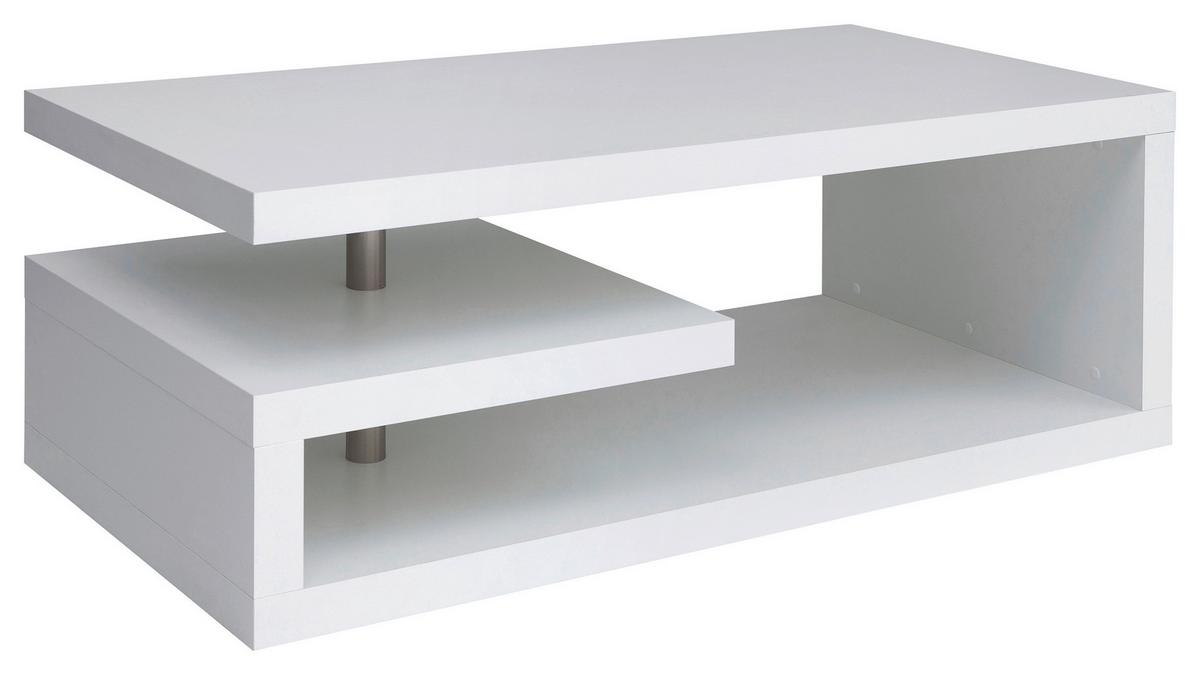 STOLIK KAWOWY GLIMP - biały, Design, materiał drewnopochodny (120/60/45cm)