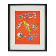 Bild Birdy I Multicolor ca.46X56X3cm - Multicolor/Schwarz, MODERN, Glas/Holz (46/56/3cm) - Bessagi Home Bild Birdy I Multicolor ca.46X56X3cm - Multicolor/Schwarz, MODERN, Glas/Holz (46/56/3cm) - Bessagi Home