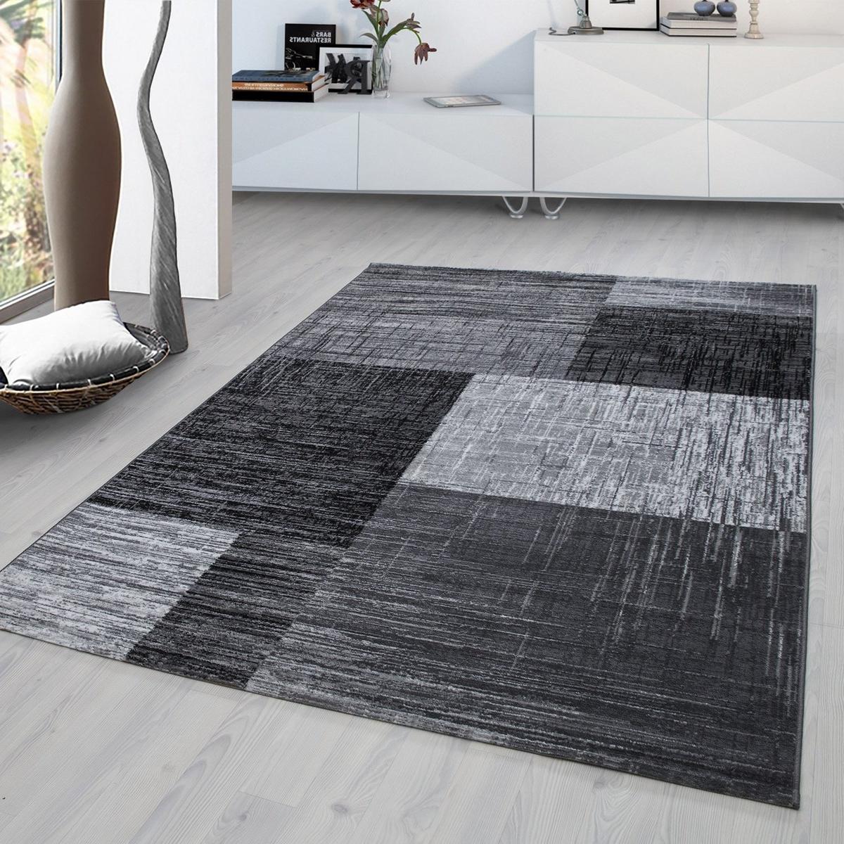 Webteppich Plus Schwarz ca. 200x290cm - Schwarz, Design, Textil (200/290cm)