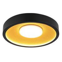 Led Stropna Svjetiljka Woki - bijela/zlatne boje, Design, metal/plastika (40/8,7cm) - Globo