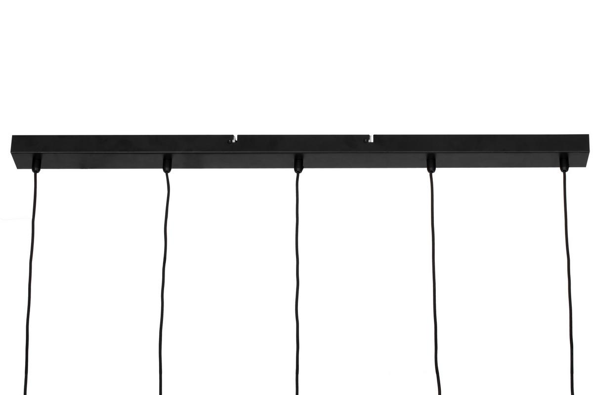 LAMPA WISZĄCA LED MEDINE *SBN* - kolor dębowy/czarny, Design, metal (85/5,5/175cm) - Novel
