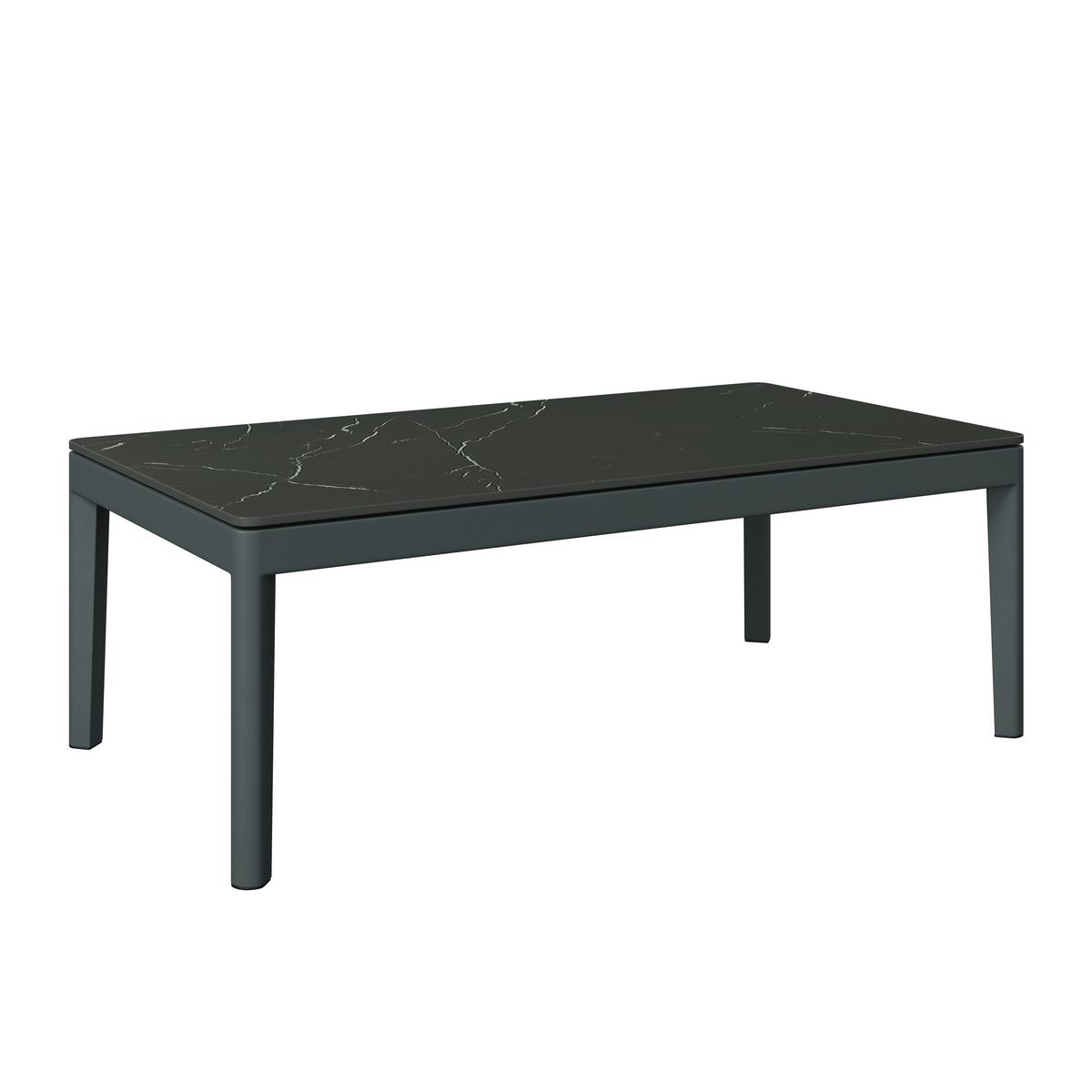 Loungegarnitur Emilia Anthrazit/Natur/Dunkelgr/Beige - Dunkelgrau/Beige, MODERN, Kunststoff/Textil - Mömax