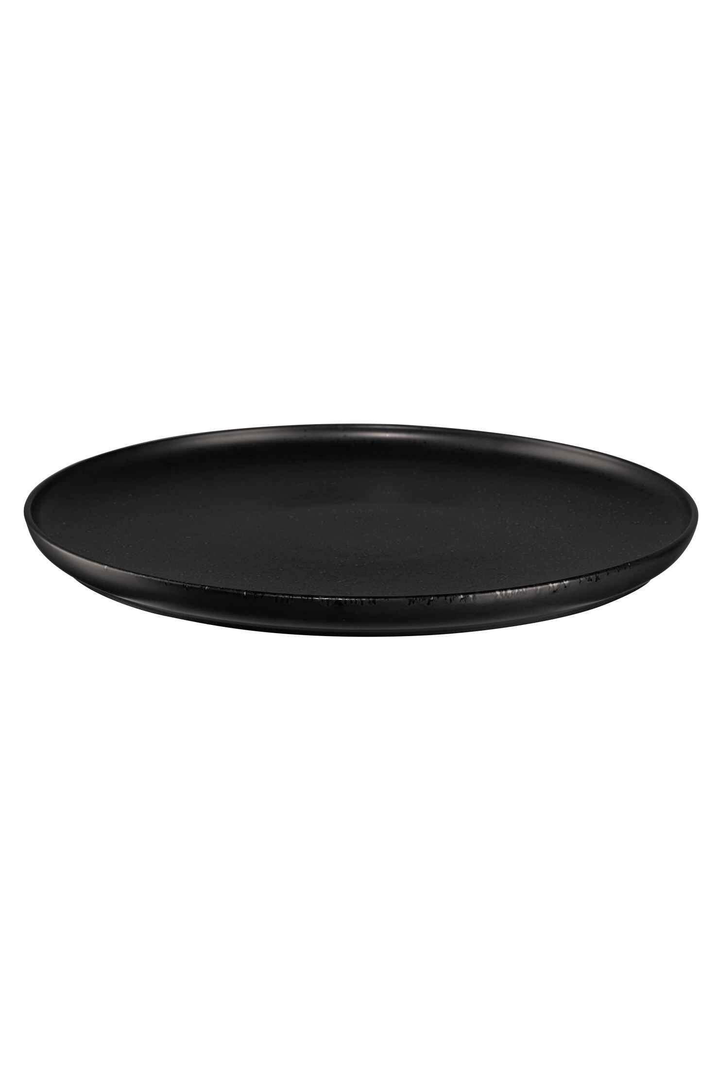 TALERZ OBIADOWY 19160190 - czarny, Design, ceramika (26,5/1,6cm) - ASA