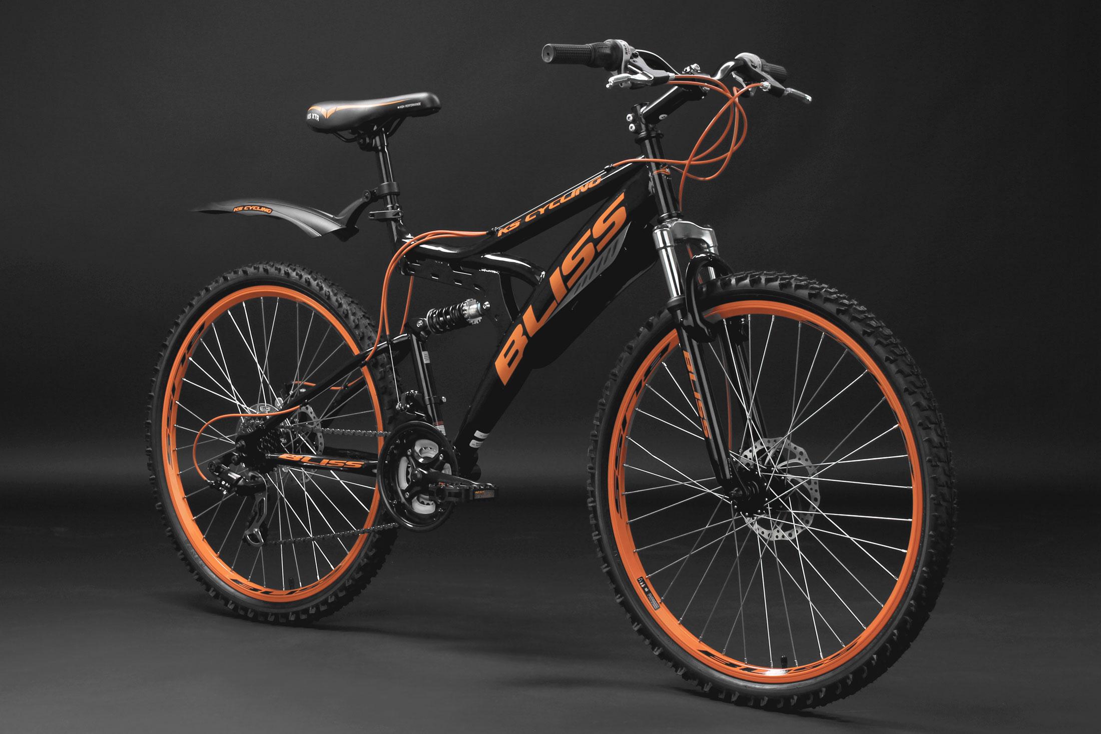 MTB FULLY 26 BLISS 532M Fully 26" Bliss RH 47cm - Schwarz/Orange, Basics, Metall - KS Cycling