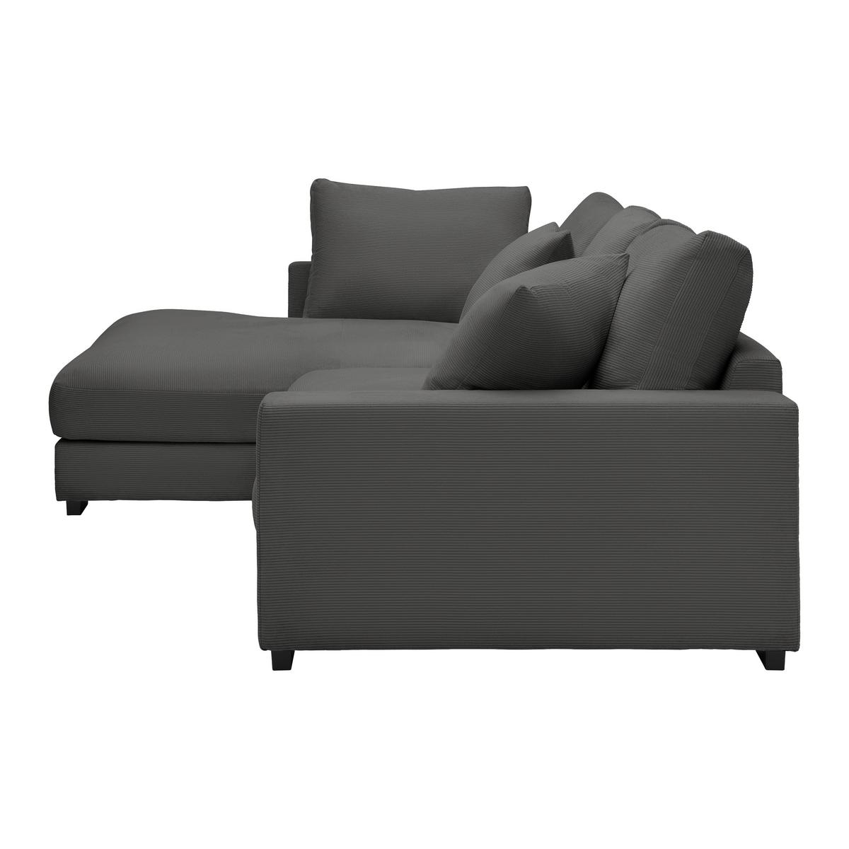 Colțar Pedro - antracit, Modern, textil (190/300cm) - Mömax