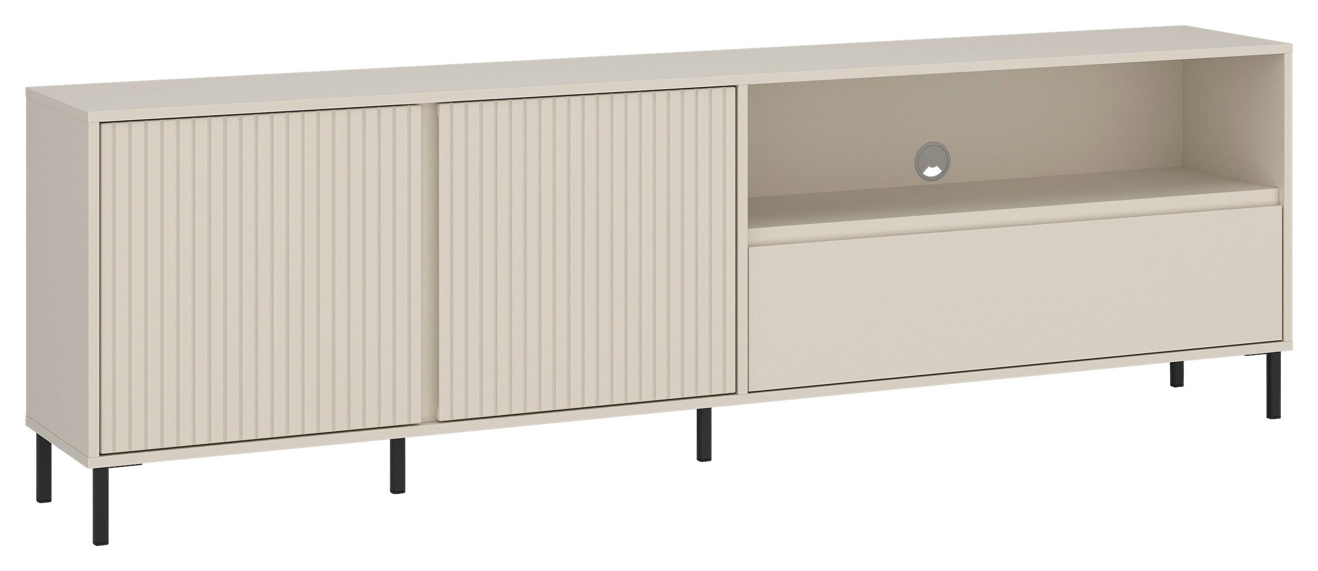 Tv-element Avenale, Kašmir - kašmir/črna, Trend, kovina/leseni material (207,8/65,4/40cm)