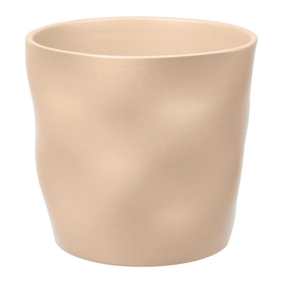 Okrasni Lonček Cashmere - rjavosiva, keramika (15,5/14,5cm) - Mömax