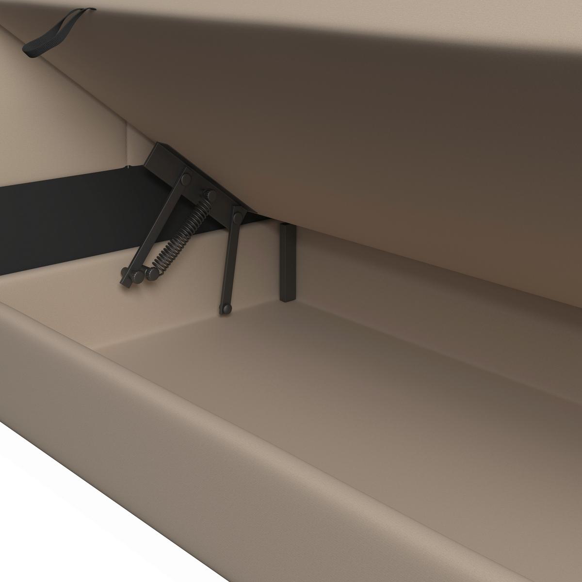 Box Krevet Roma - bež/crna, Moderno, drvo/tekstil (180/200cm) - Bessagi Home