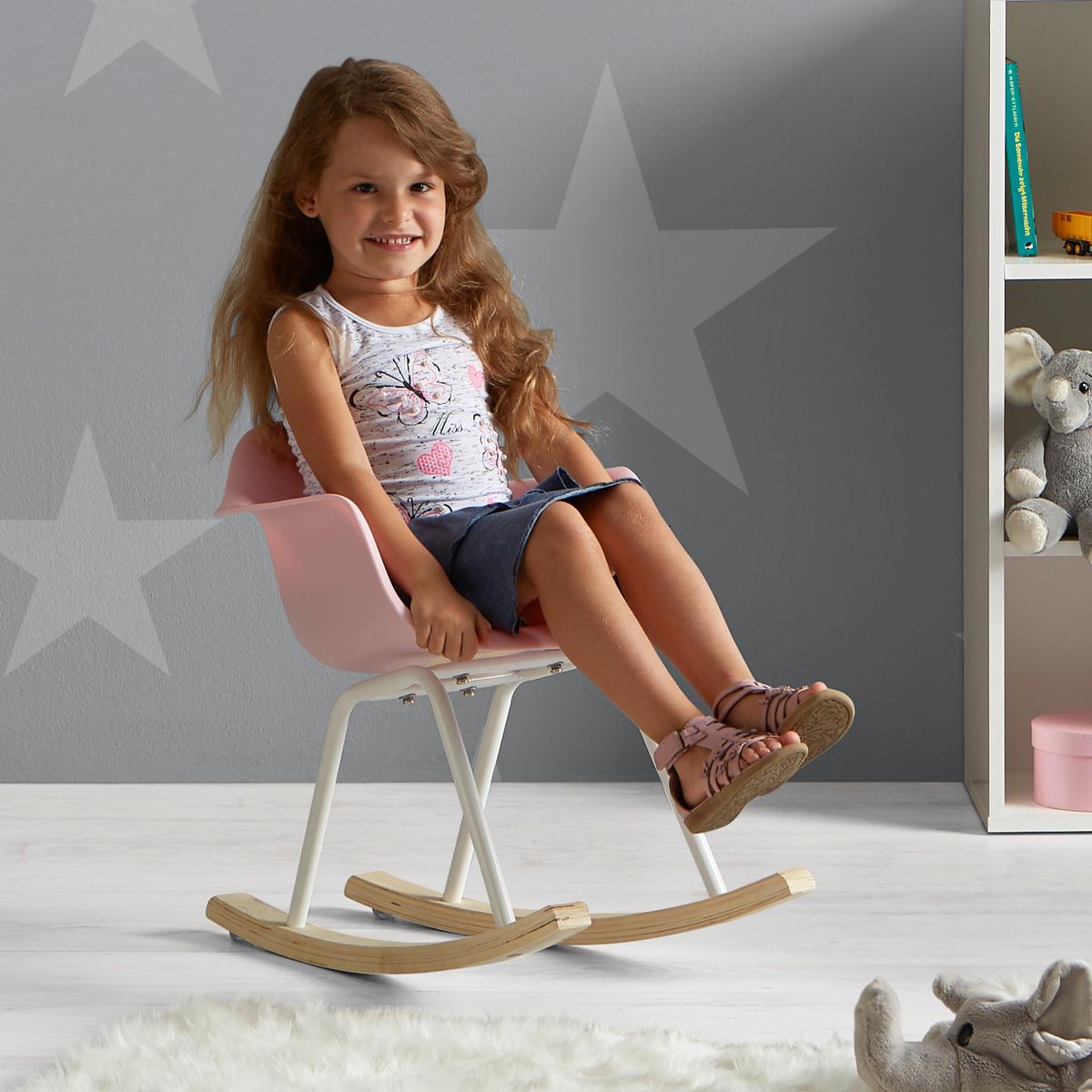 Kinderstuhl Bobby Rosa Kunststoff - Rosa, MODERN, Holz/Kunststoff (41,5/60/54cm) - Bessagi Kids