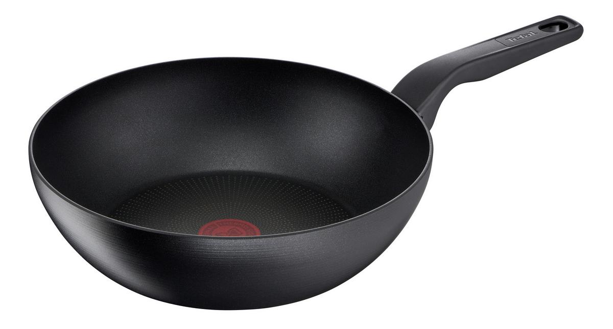 PATELNIA WOK G28919 TEFAL - czarny, Basics, metal (28cm) - Tefal
