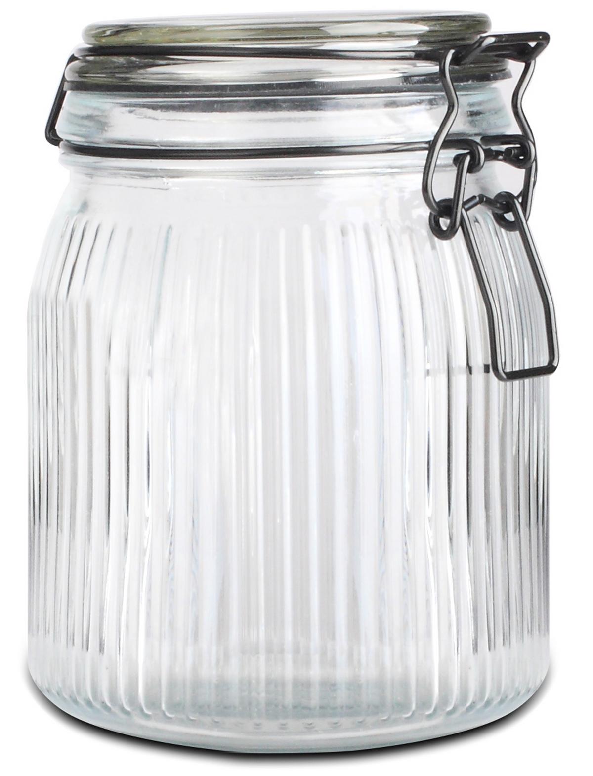 Vorratsdose Juna aus Glas - Transparent, Modern, Glas/Kunststoff (11/15,2cm) - Premium Living