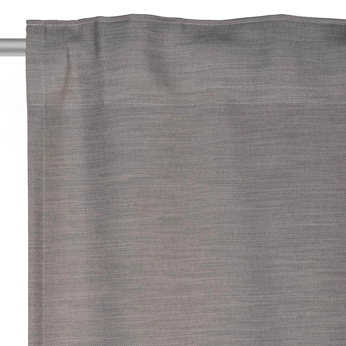 ZASŁONA GOTOWA ETERNAL - szary, Basics, tkanina (140/245cm) - Esposa