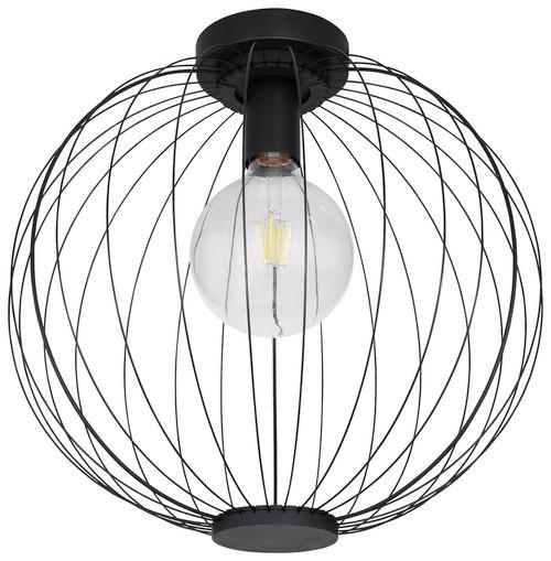 Deckenleuchte Roza max. 40 Watt - Schwarz, Trend, Metall (40/37,5cm) - Globo