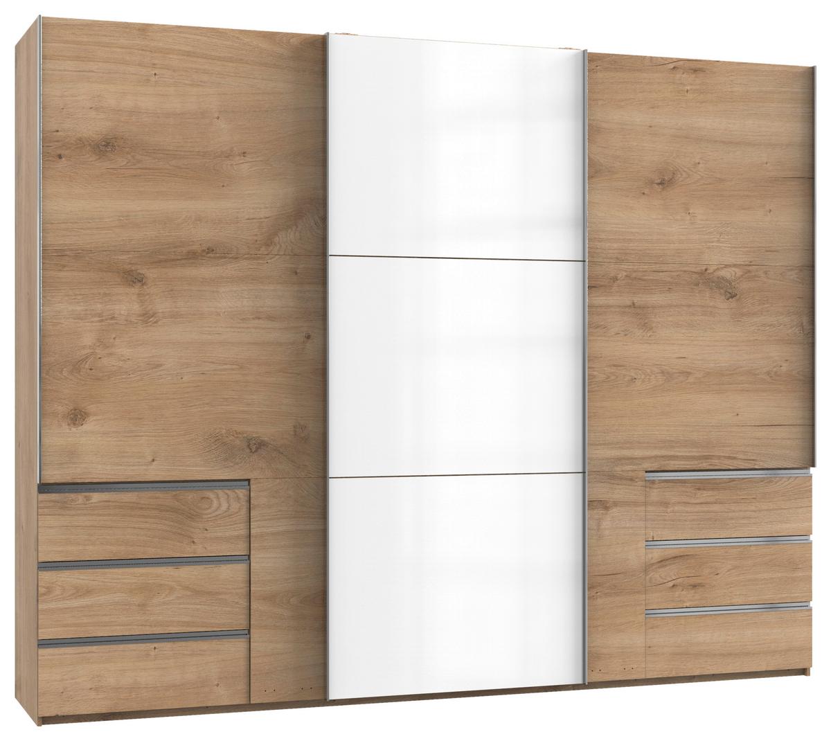Ormar S Kliznim Vratima Level 36c - bijela/boje hrasta, Moderno, drvni materijal (300/236/65cm) - Modern Living