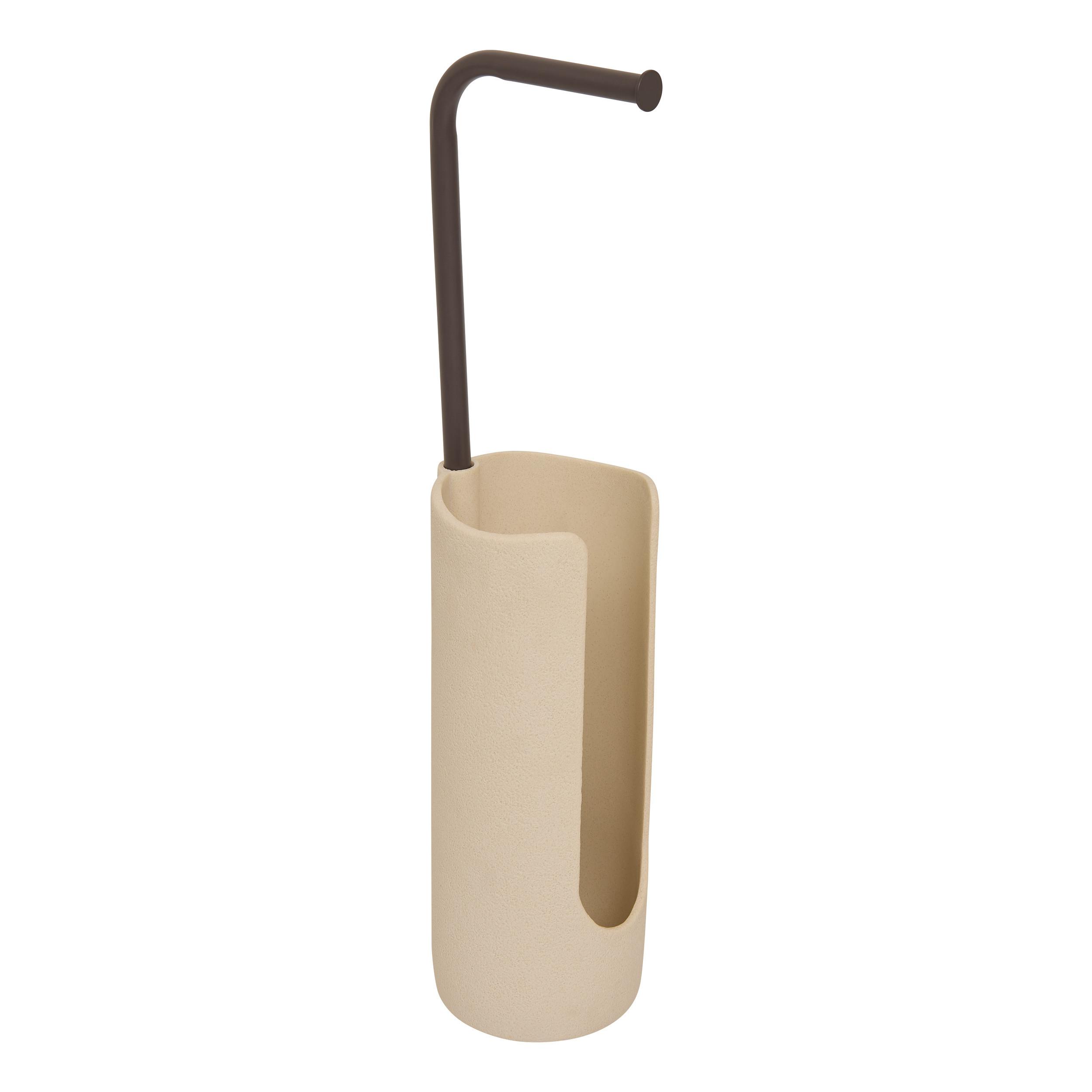 Držač Toalet Papira Oleya - bež, Osnovno, metal (59,5/13/13cm)