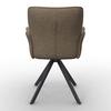 STOL MED ARMSTÖD TESS - brun/svart, Modern, metall/trä (65/87/64cm) - Bessagi Home