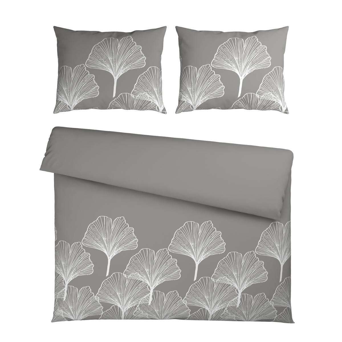 Lenjerie de pat Noa cca. 200x220/2x50x70cm - alb/gri, textil (200/220cm) - Mömax