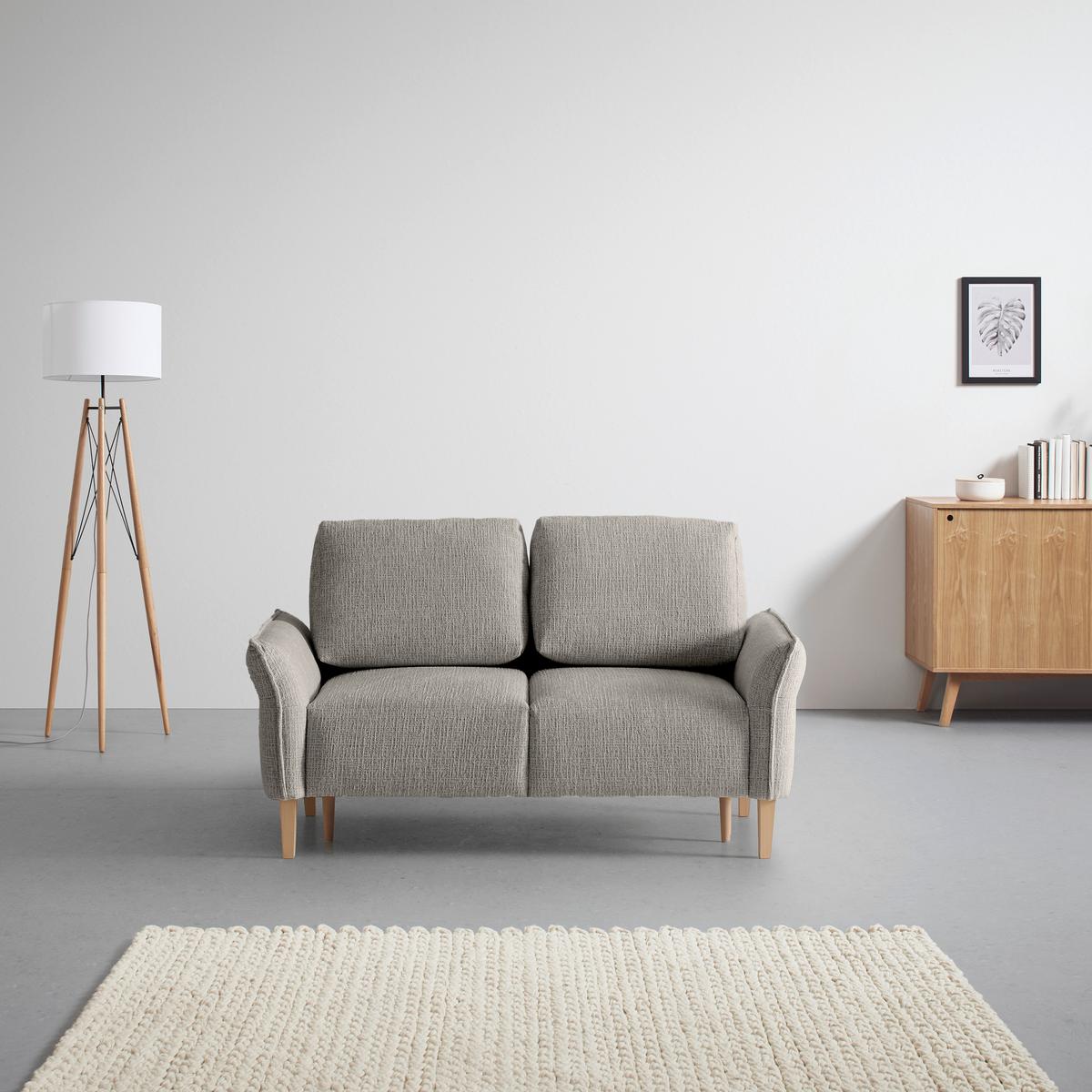 CANAPEA CU 2 LOCURI CUSTOM - gri închis/crem, Modern, textil (150/85/92cm) - Mömax