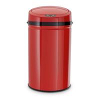 Koš Za Smeti Inox, 30 L - rdeča/črna, Basics, kovina/umetna masa (30,5/56,5cm) - Echtwerk