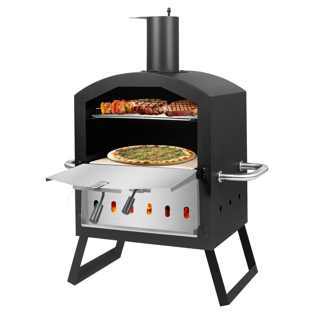 PIEC DO PIZZY CPO-12363 - czarny, Konventionell, metal (72/34/31cm) - Ambia Garden