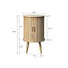 SÄNGBORD SKANDY - naturfärgad, Modern, trämaterial/trä (40/65cm) - Premium Living