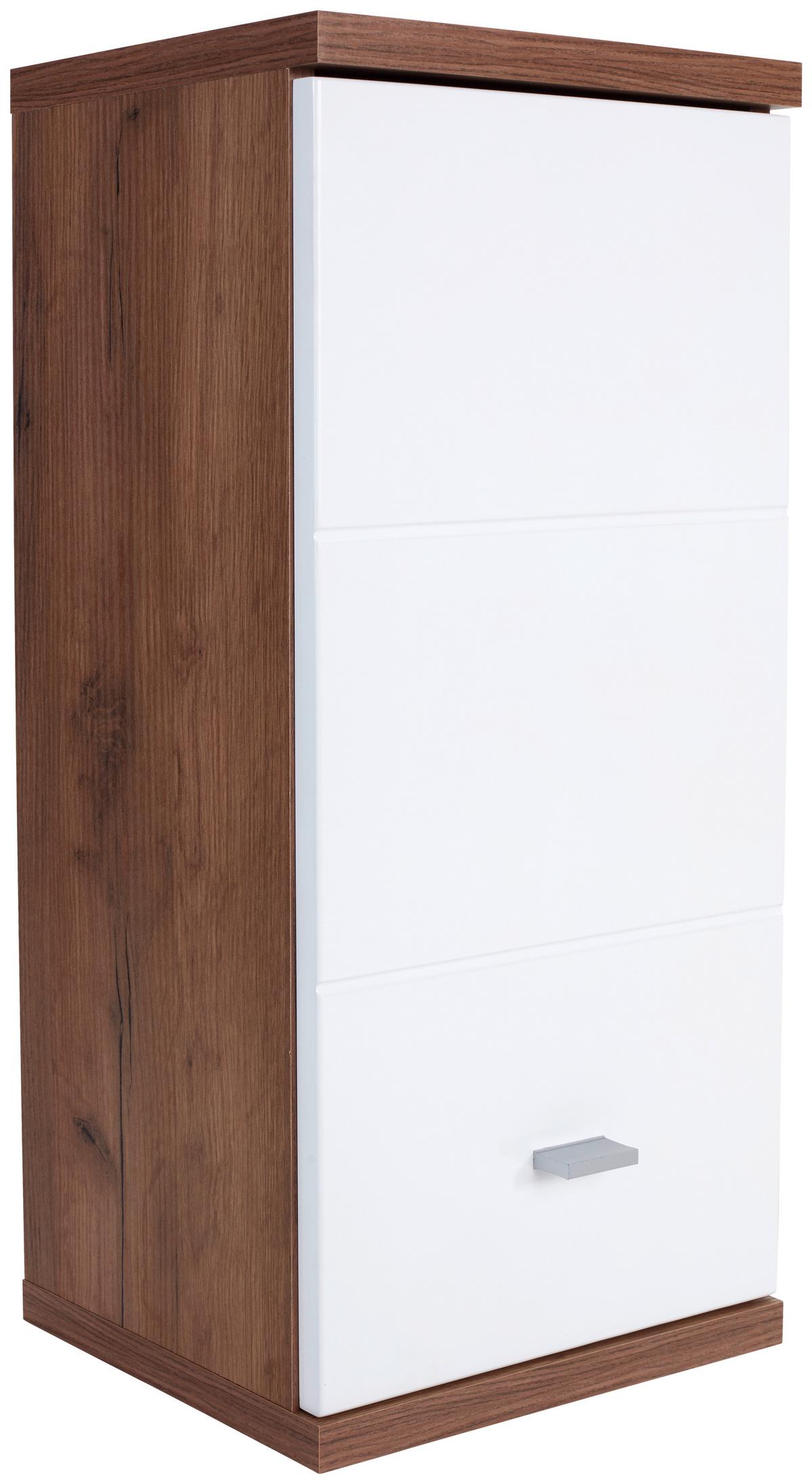 Viseći Element Bari - bijela/boje hrasta, Konvencionalno, drvni materijal/plastika (35/70/25cm)