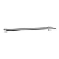 Glasablage Gerundet in Schwarz - Schwarz, Glas (60/0,4/15cm) - Mömax