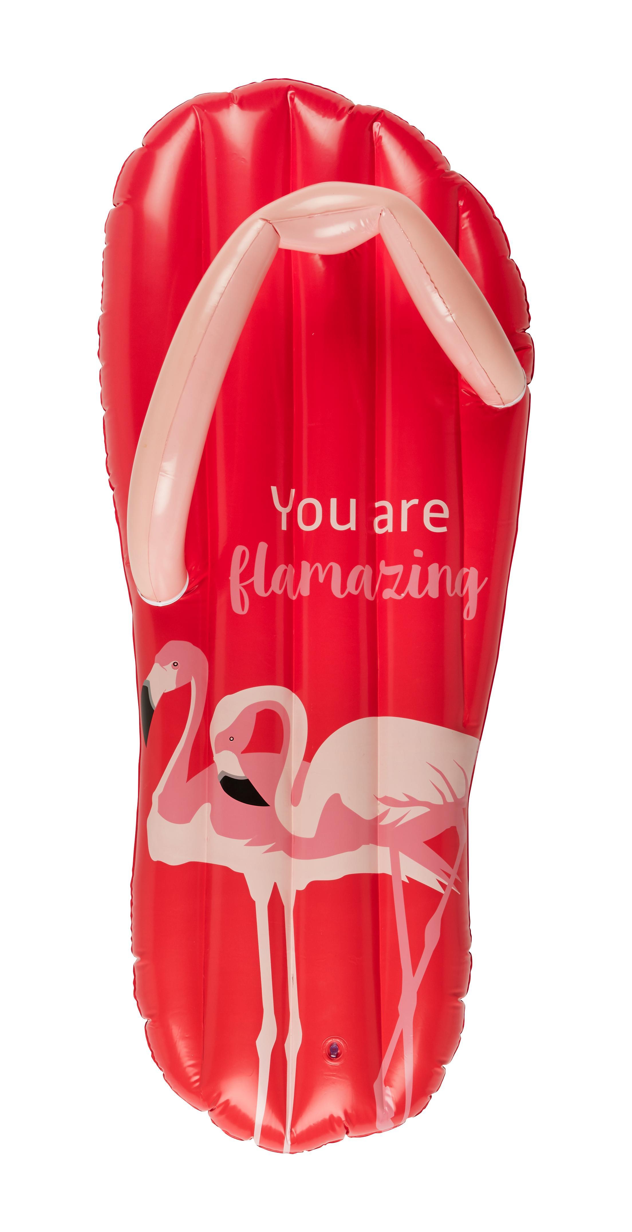 Luftmatratze Lounge Slipper ca. 80x172cm - Pink, Kunststoff (80/172cm)