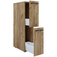 MIDISCHRANK SADILO L - Honigeiche/Anthrazit, Modern, Holzwerkstoff/Kunststoff (25/110/50cm) - MID.YOU