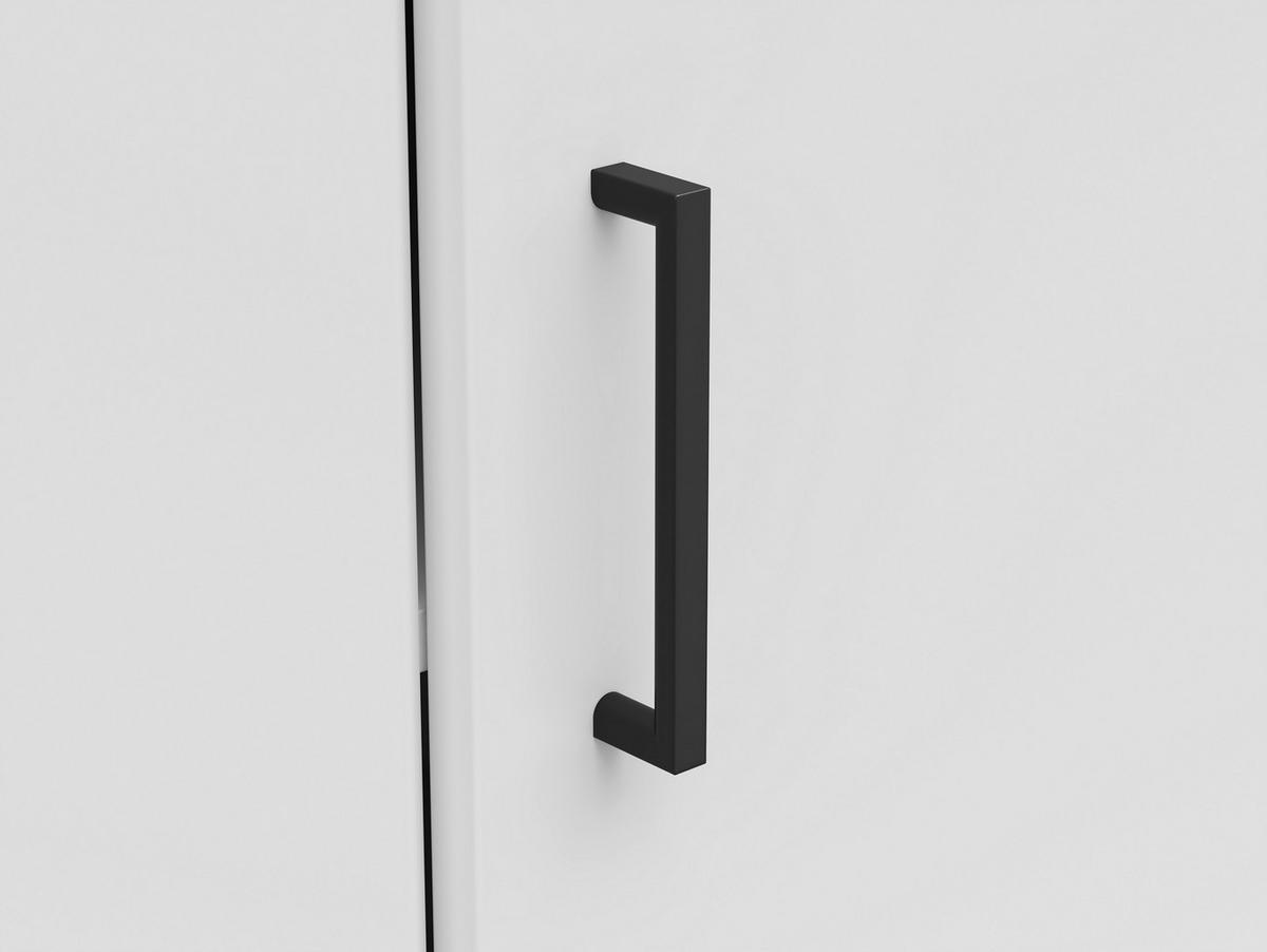 Eckkommode Multistauraum Weiss - Weiss/Anthrazit, Modern, Holzwerkstoff/Kunststoff (71,5/83/71,5cm) - Premium Living
